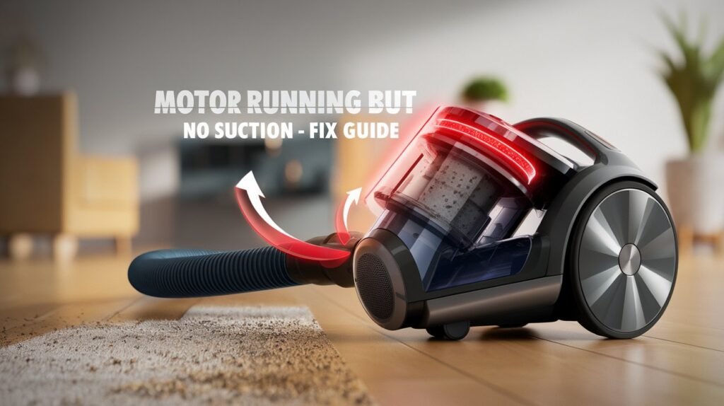 Vacuum Cleaner Motor Running but No Suction Complete Troubleshooting & Fix Guide