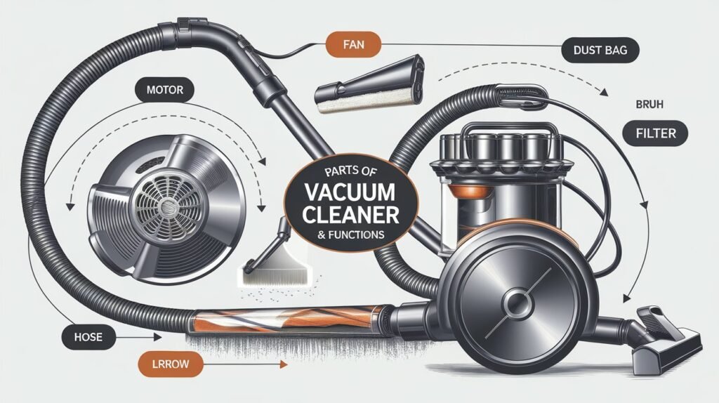 7 Parts of Vacuum Cleaner and Their Functions (Complete Beginner Guide)