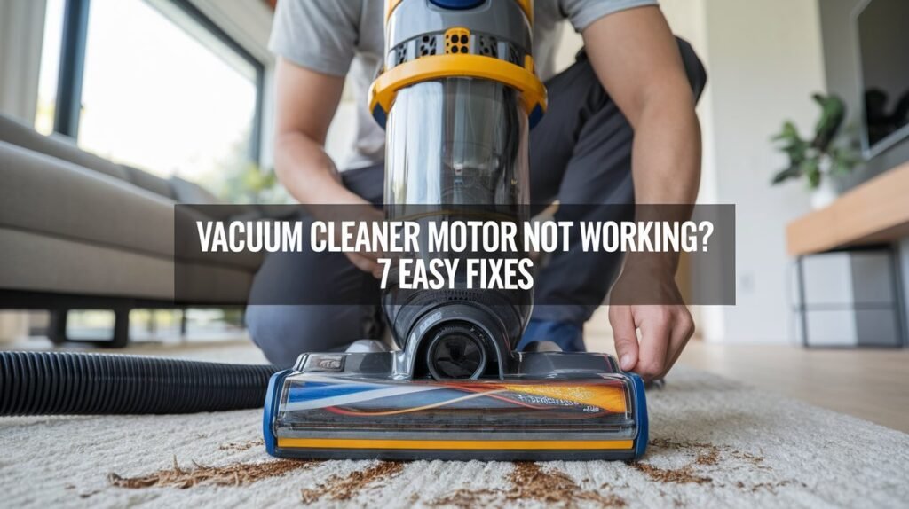 Vacuum Cleaner Motor Not Working? 7 Powerful Easy Solutions That Actually Fix It