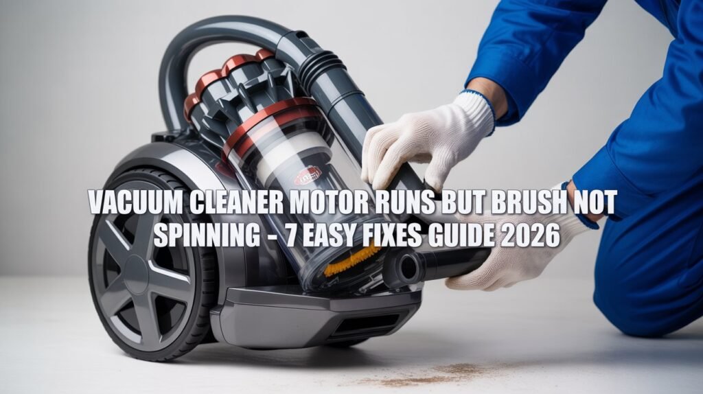 Vacuum Cleaner Motor Runs But Brush Not Spinning – 7 Easy Fixes Guide 2026