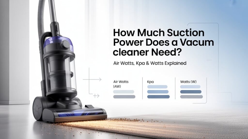 How Much Suction Power Does a Vacuum Cleaner Need? Air Watts, kPa & Watts Explained