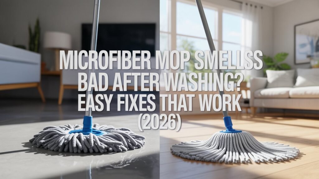 Microfiber Mop Smells Bad After Washing? Easy Fixes That Actually Work (2026)