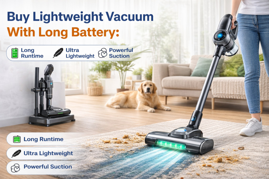 buy Lightweight Vacuum With Long Battery: