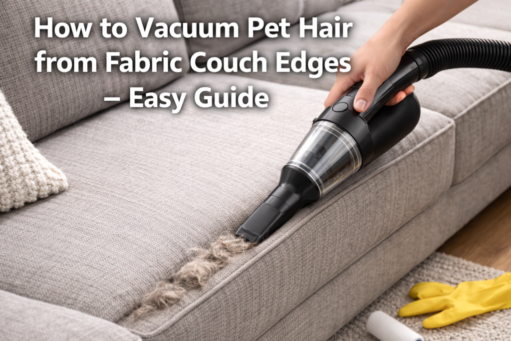 How to Vacuum Pet Hair from Fabric Couch Edges Easy Guide