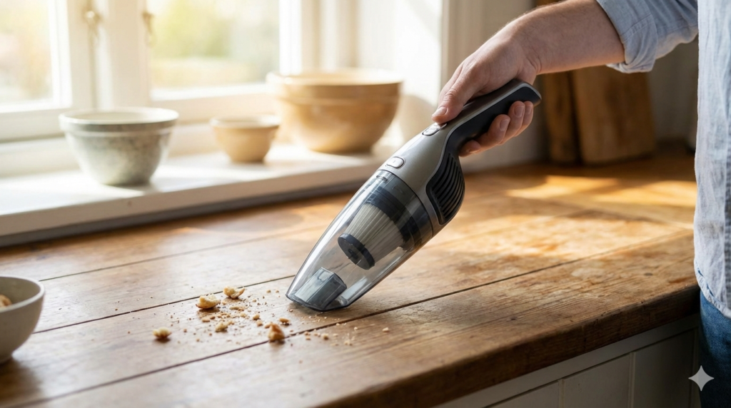 Are Cheap Handheld Vacuums Good for Kitchen Crumbs?