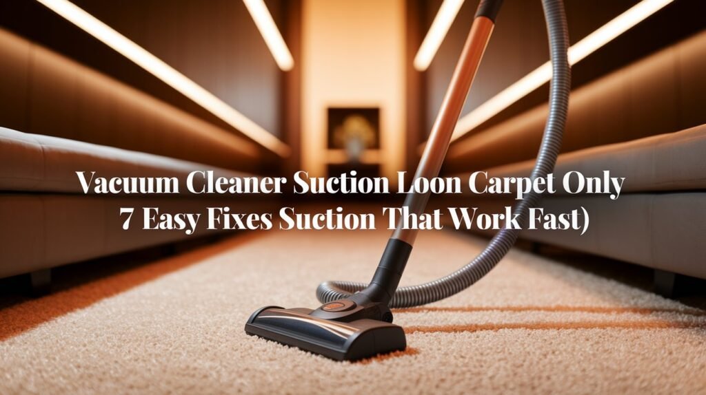 Vacuum Cleaner Suction Low on Carpet Only (7 Powerful Fixes That Actually Work)