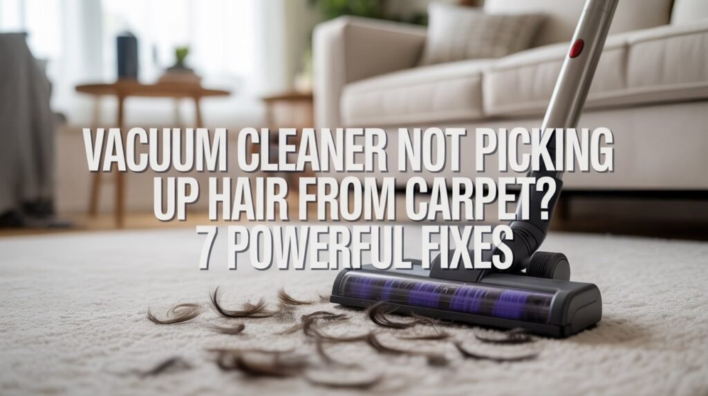 Vacuum Cleaner Not Picking Up Hair from Carpet? 7 Powerful Fixes That Actually Work