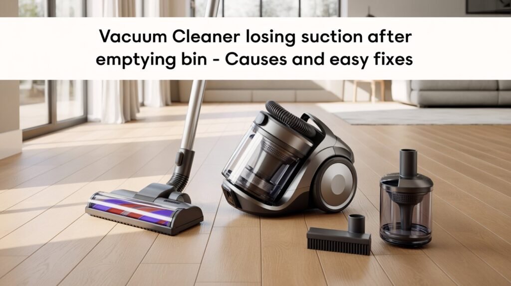 Vacuum Cleaner Losing Suction After Emptying Bin – Causes and Easy Fixes