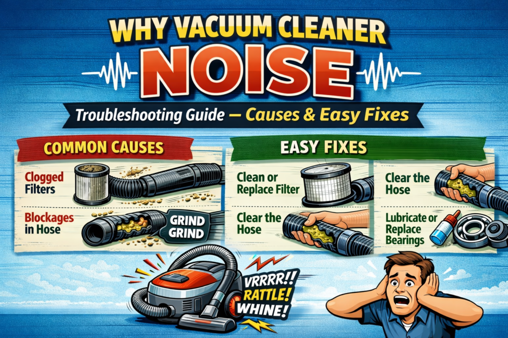 Why Vacuum Cleaner Noise Troubleshooting Guide — Causes & Easy Fixes