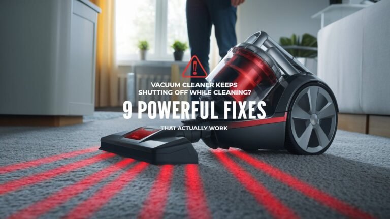 Vacuum Cleaner Keeps Shutting Off While Cleaning? 9 Powerful Fixes That Actually Work