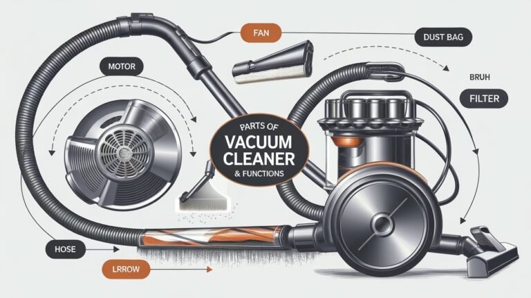 7 Parts of Vacuum Cleaner and Their Functions (Complete Beginner Guide)