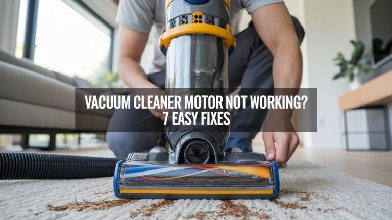 Vacuum Cleaner Motor Not Working? 7 Powerful Easy Solutions That Actually Fix It