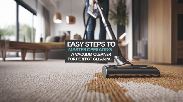 7 Easy Steps to Master how to operate a vacuum cleaner Step by Step