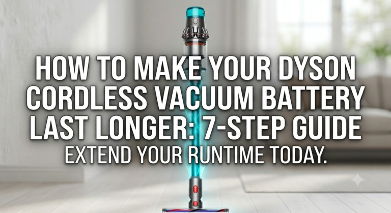 How to Make Your Dyson Cordless Vacuum Battery Last Longer The Ultimate 7-Step Recovery Guide