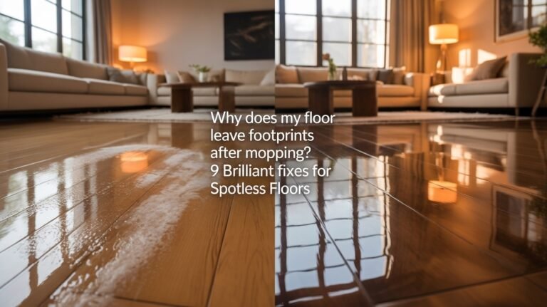 Why Does My Floor Leave Footprints After Mopping? 9 Brilliant Fixes for Spotless Floors