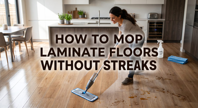how to mop laminate floors without streaks