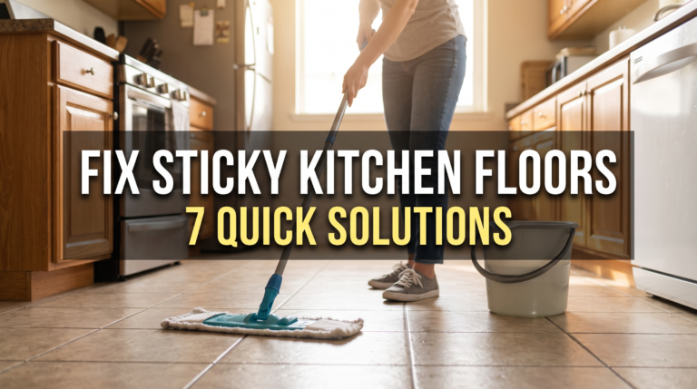 Fix Sticky Kitchen Floors