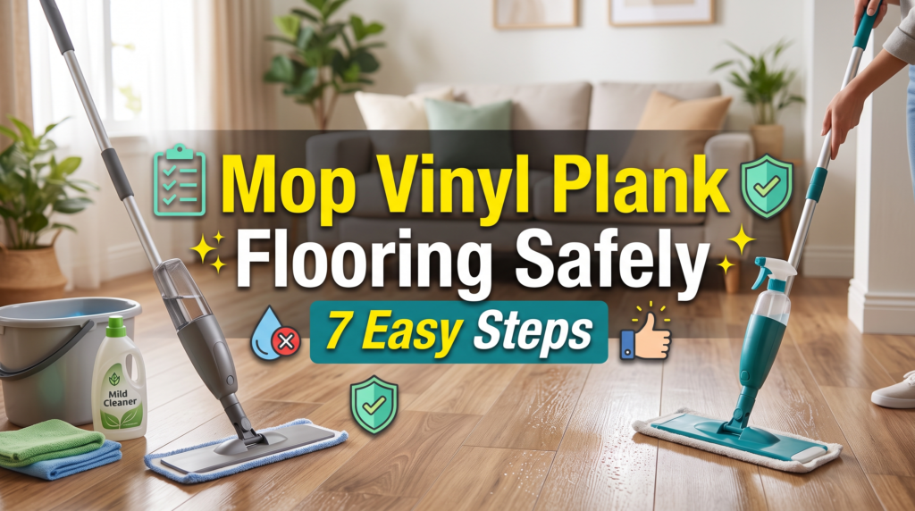 Mop Vinyl Plank Flooring Safely: 7 Easy Steps